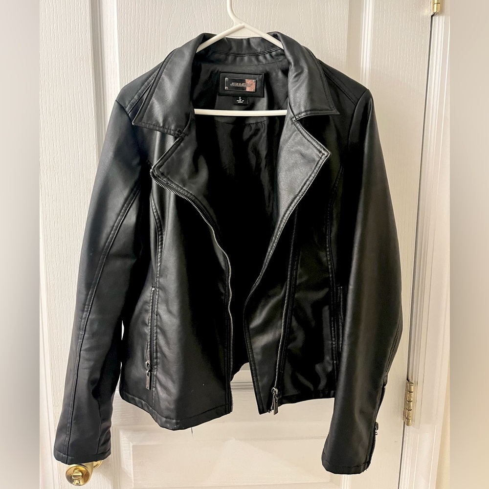 Faux leather jacket